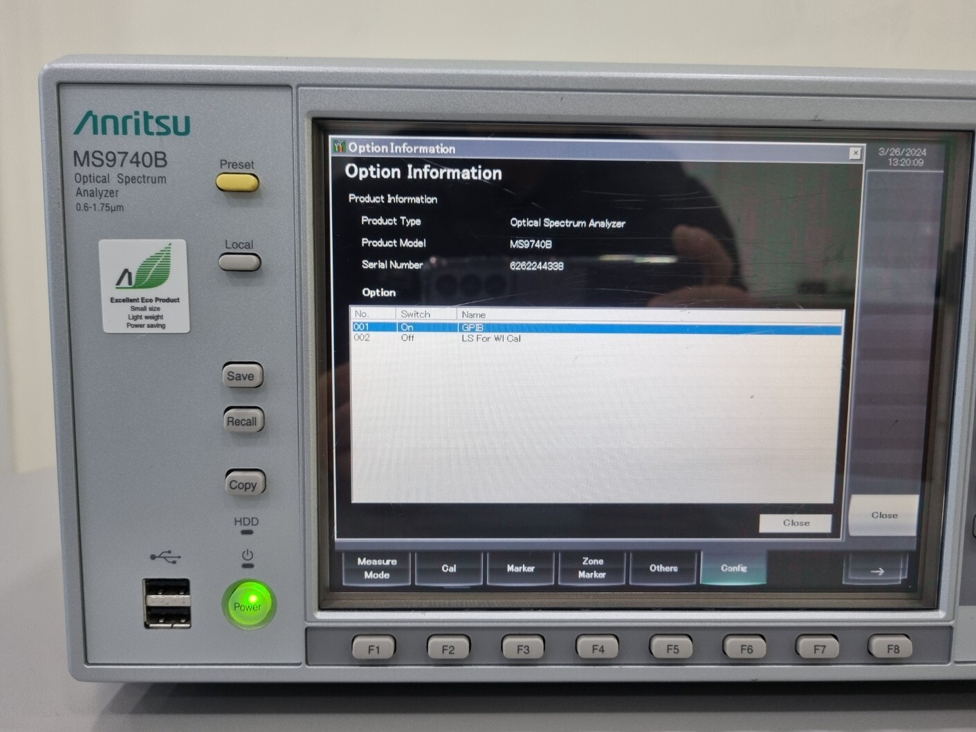 Anritsu MS9740B Optical Spectrum Analyzer