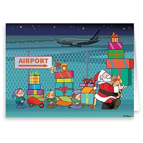 Aviation Christmas Card - 18 Cards & Envelopes -   80024