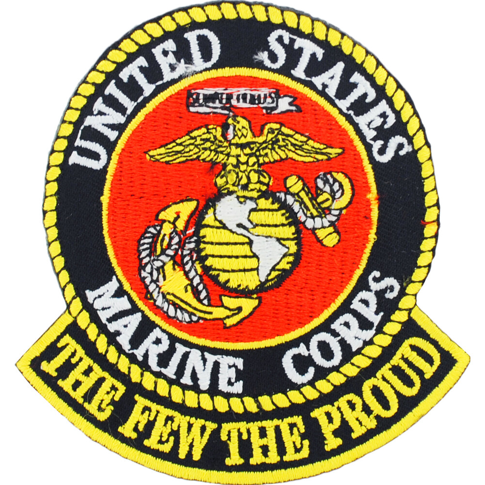 U.S. Marine Corps The Few The Proud Embroidered Iron On or Sew On Patch NEW