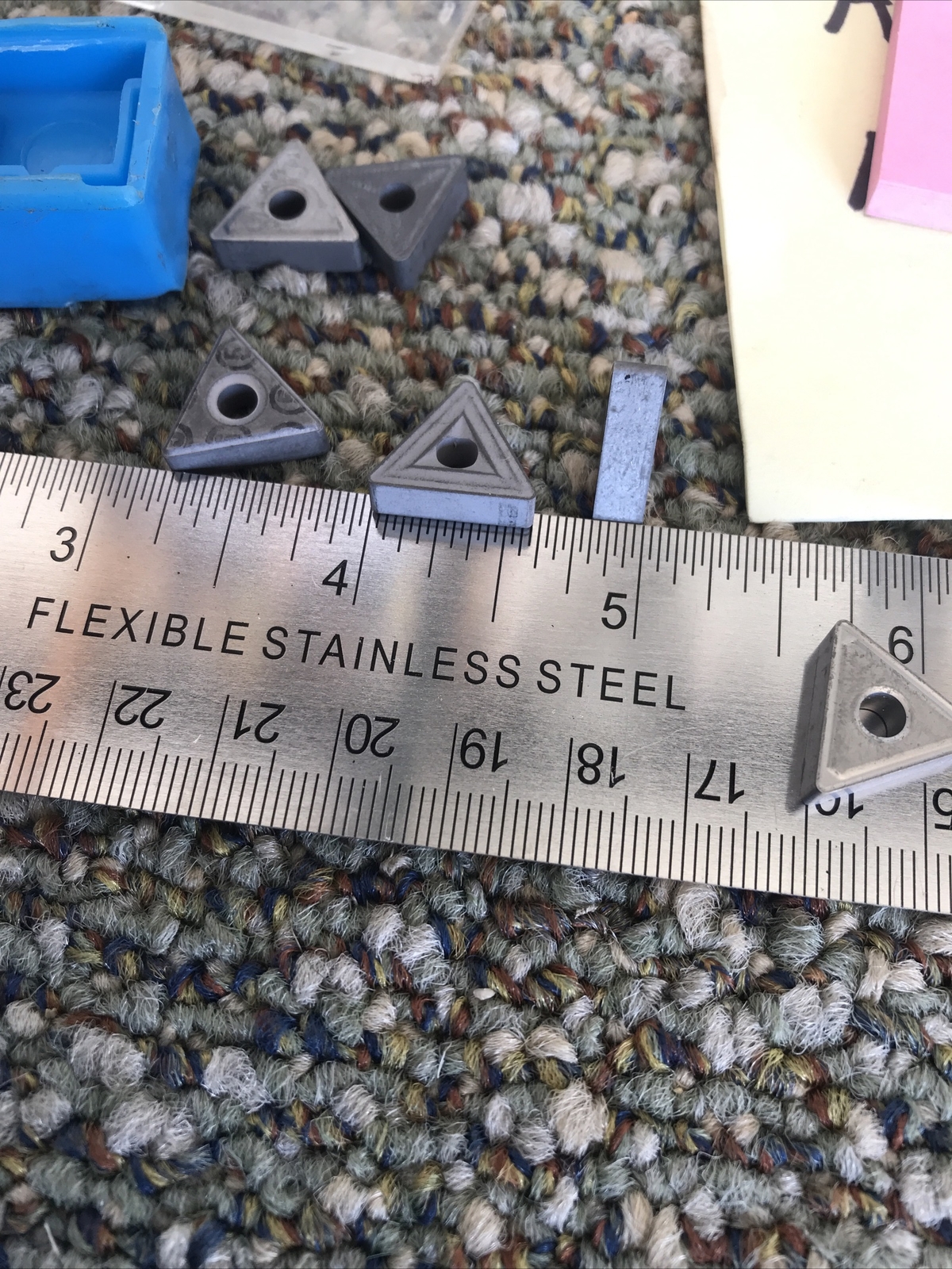 10 Seco carbide tips SPUN Triangle SM25