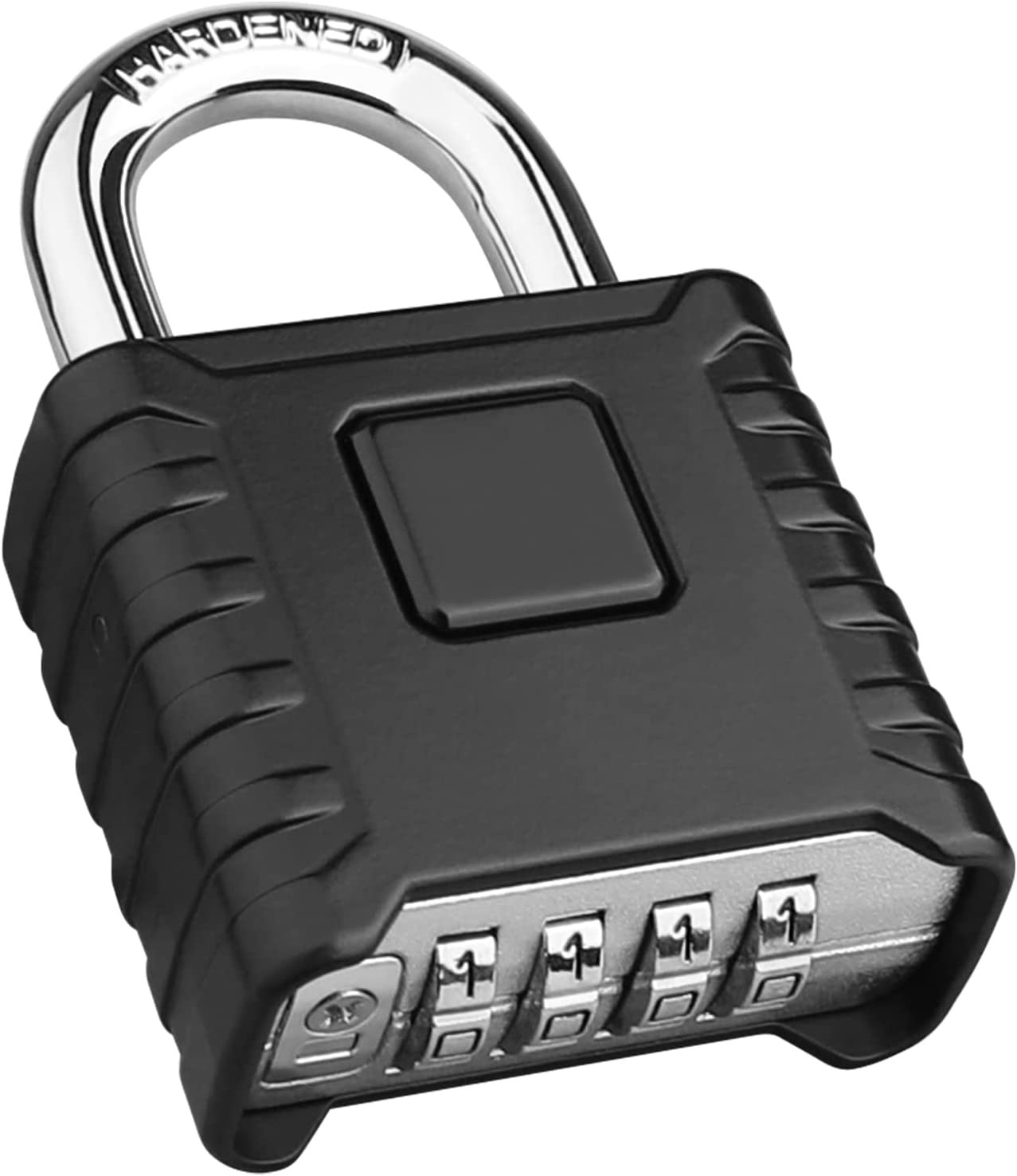 Heavy Duty Combination Padlock, Large Outdoor Padlock [One-Touch Unlocking] H...