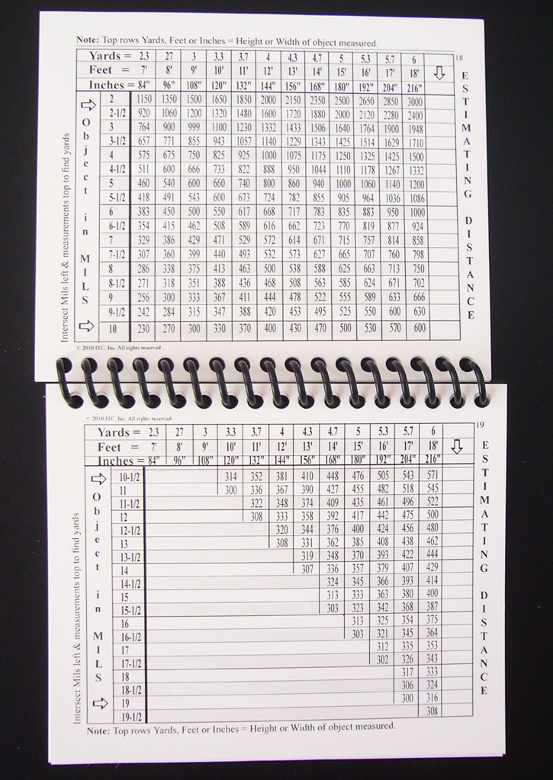 ITC Data Book 3-Law Enforcement-Military Operational Sniper Log ITC Marksmanship