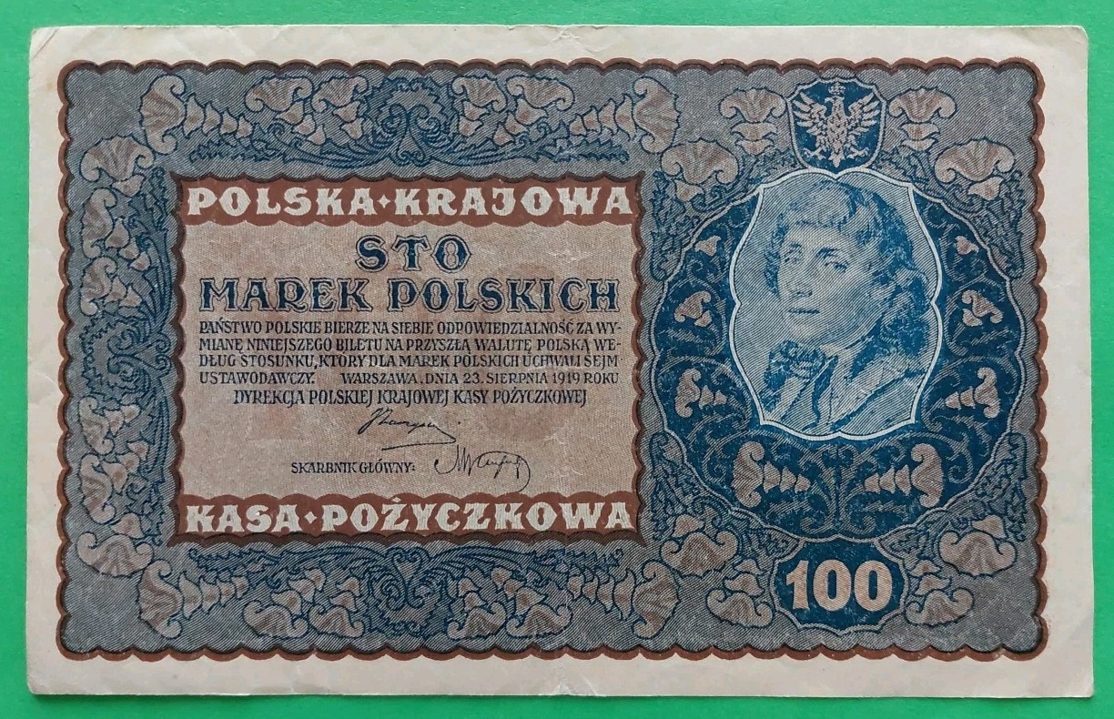 1919 Poland 100 marek