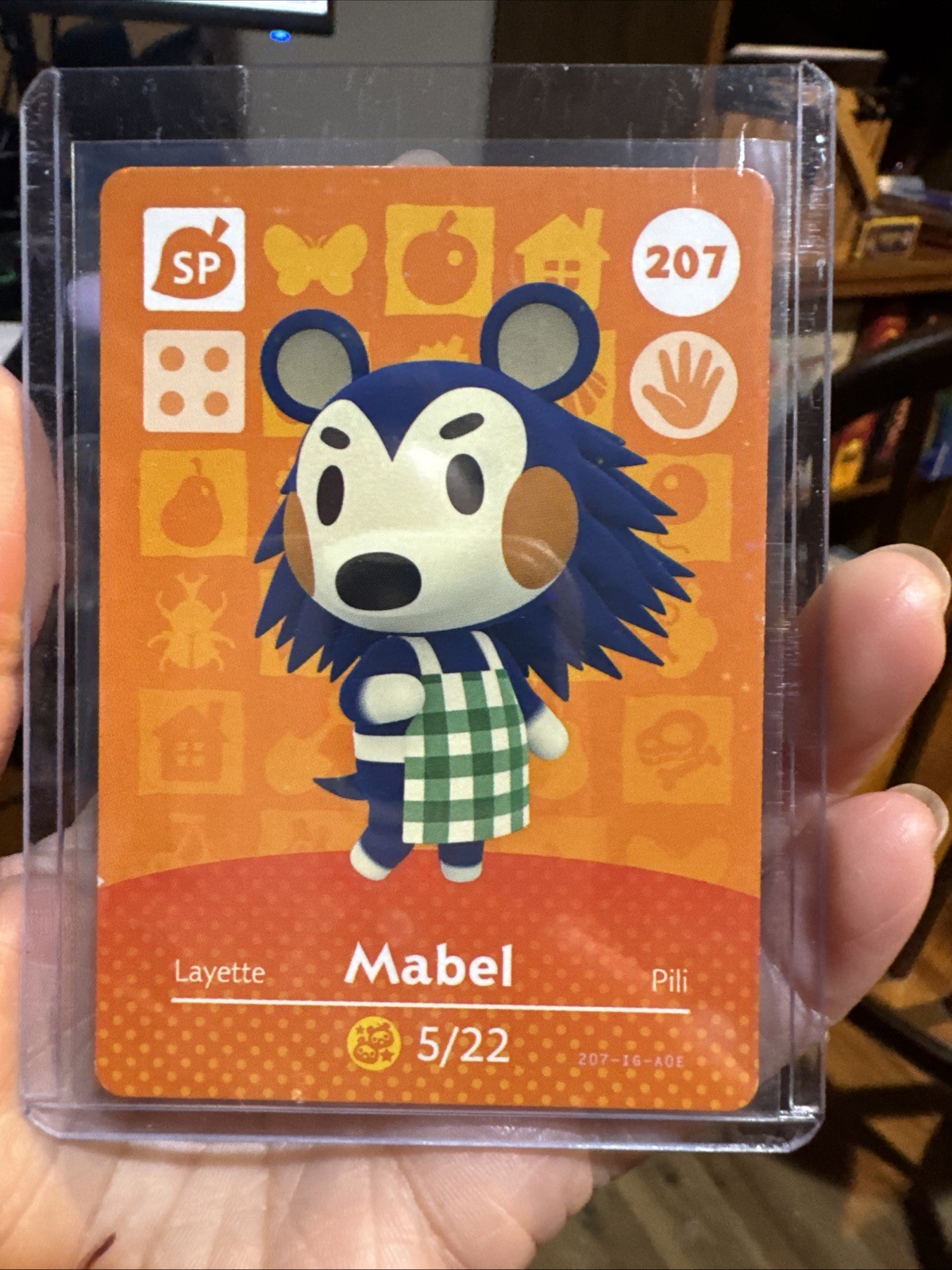 MABEL #207 Animal Crossing Amiibo Authentic Nintendo Mint Card From Series 3
