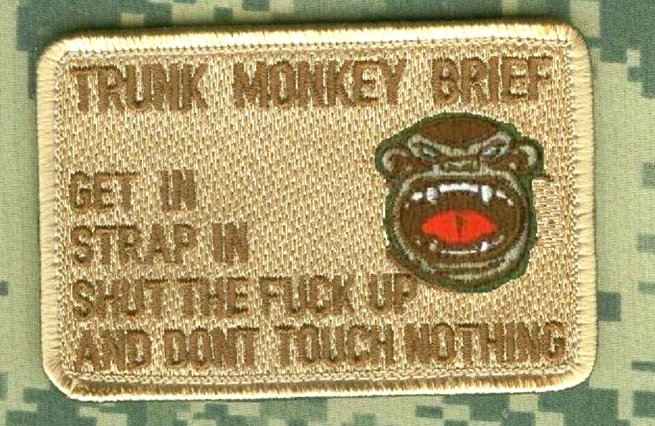 OPERATION INHERENT RESOLVE SANDBOX DEPLOYMENT vêlkrö PATCH: TRUNK MONKEY BRIEF