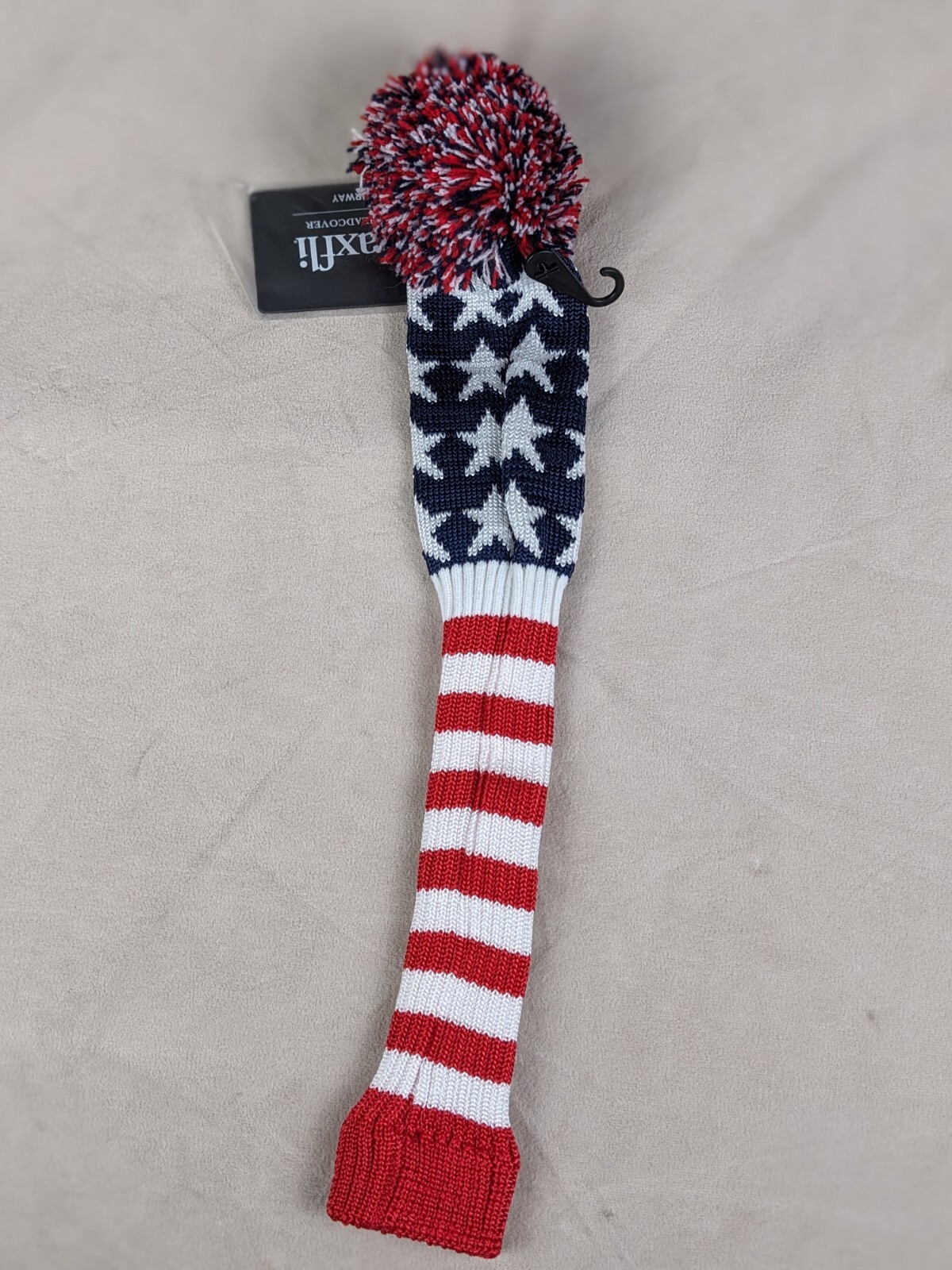 Maxfli 3 Fairway New Knit Head Cover MX496 Red White Blue American Flag