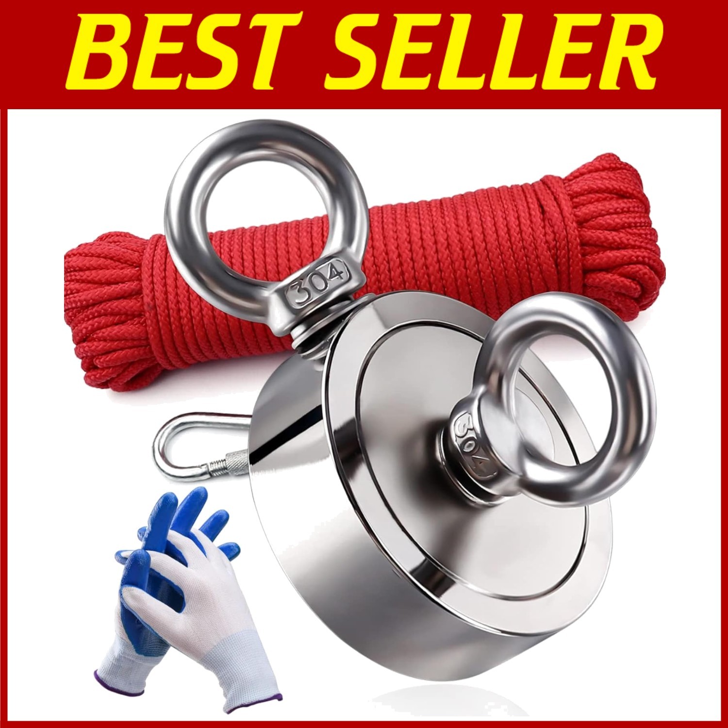 Double Sided Neodymium Magnet 1300lbs Pulling Force