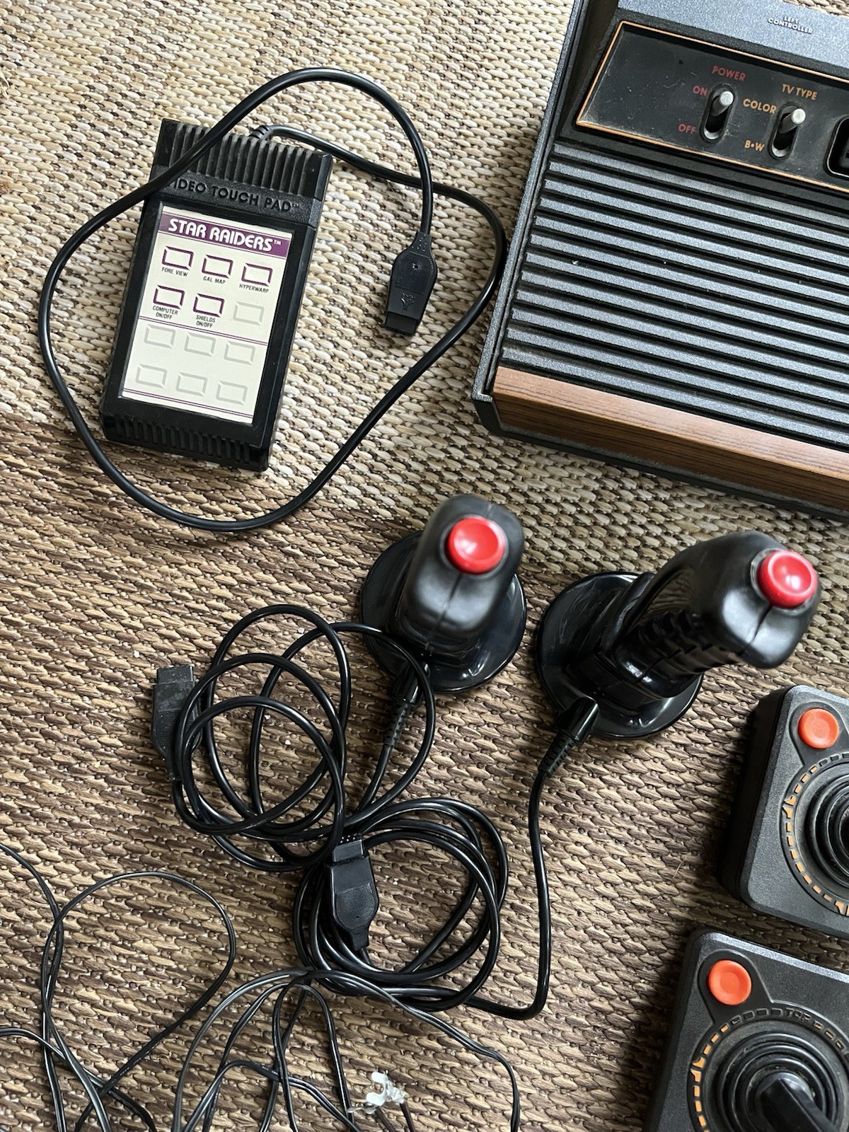 Atari 2600 Console Lot Untested Controllers Joysticks Games Star Raider