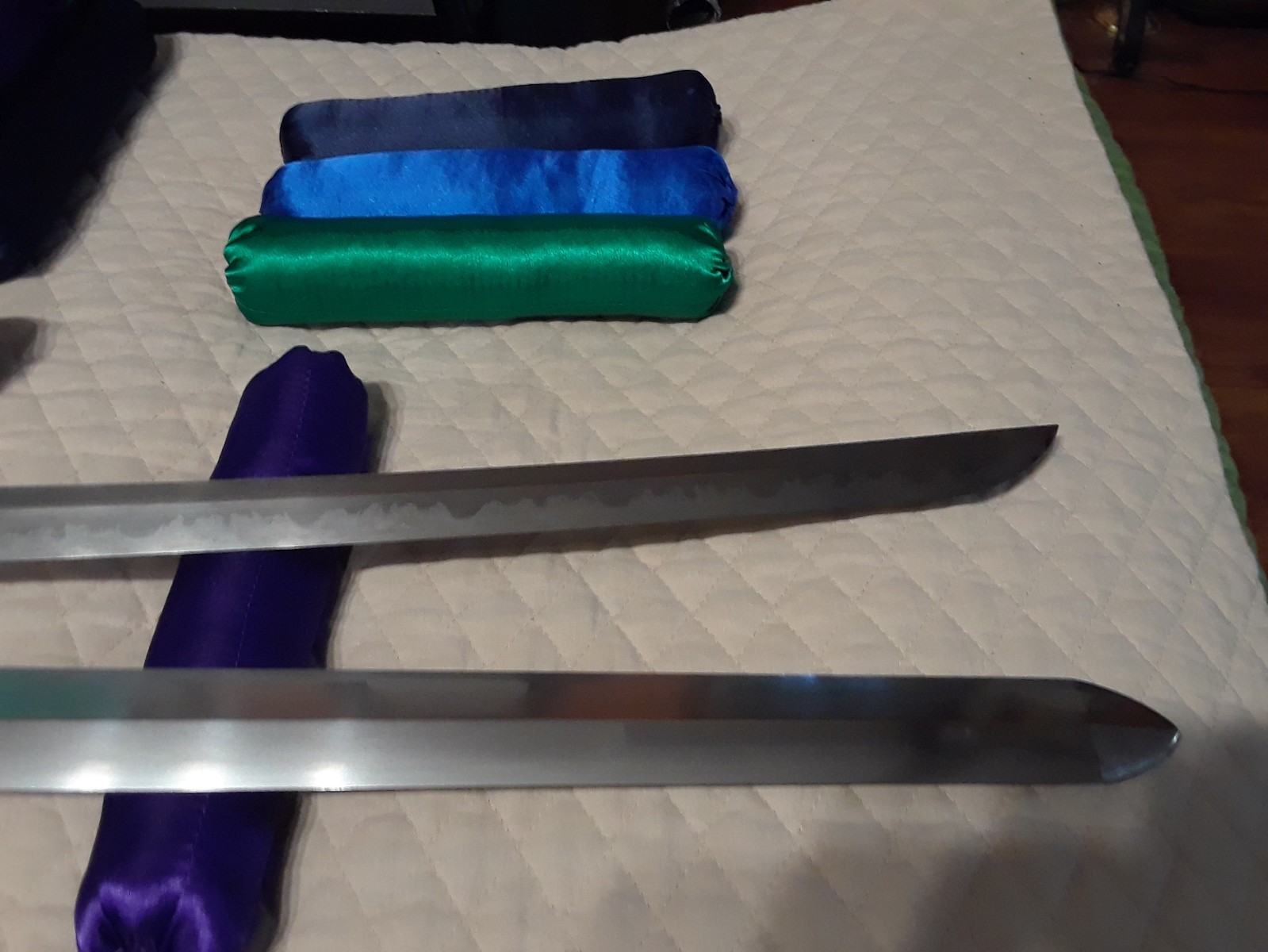 Handmade Japanese-Style Satin Makura (Sword Pillows)