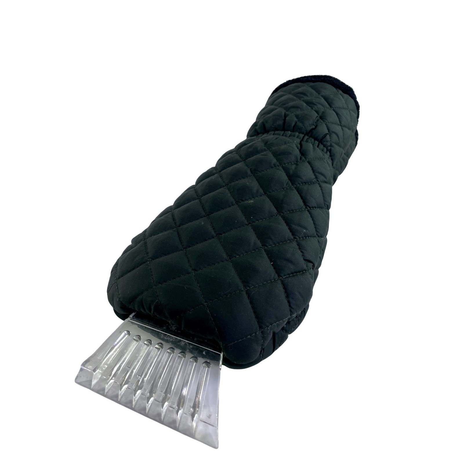 Sonoma Life Style Black Quilted Ice Scraper Mitt Faux Fur Lined One Size Winter