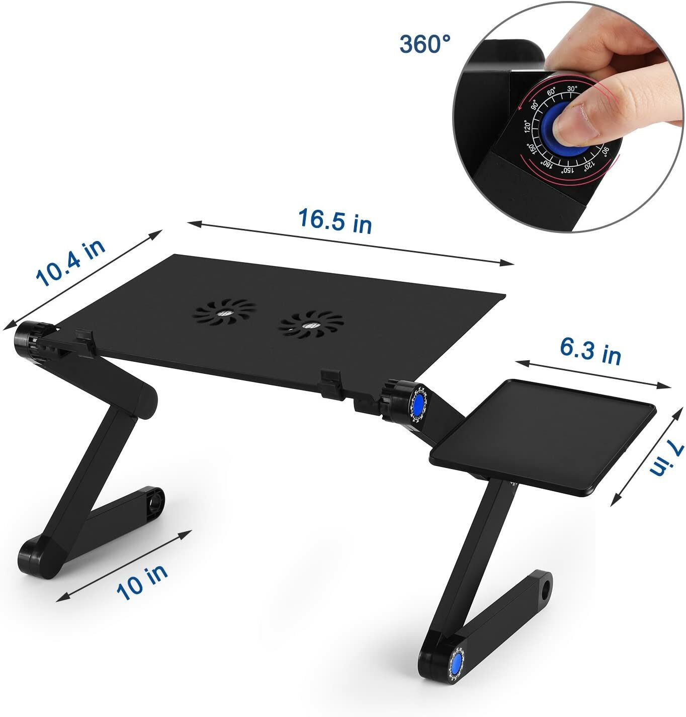 Laptop Table Adjustable Computer Stand Portable Workstation Notebook Holder