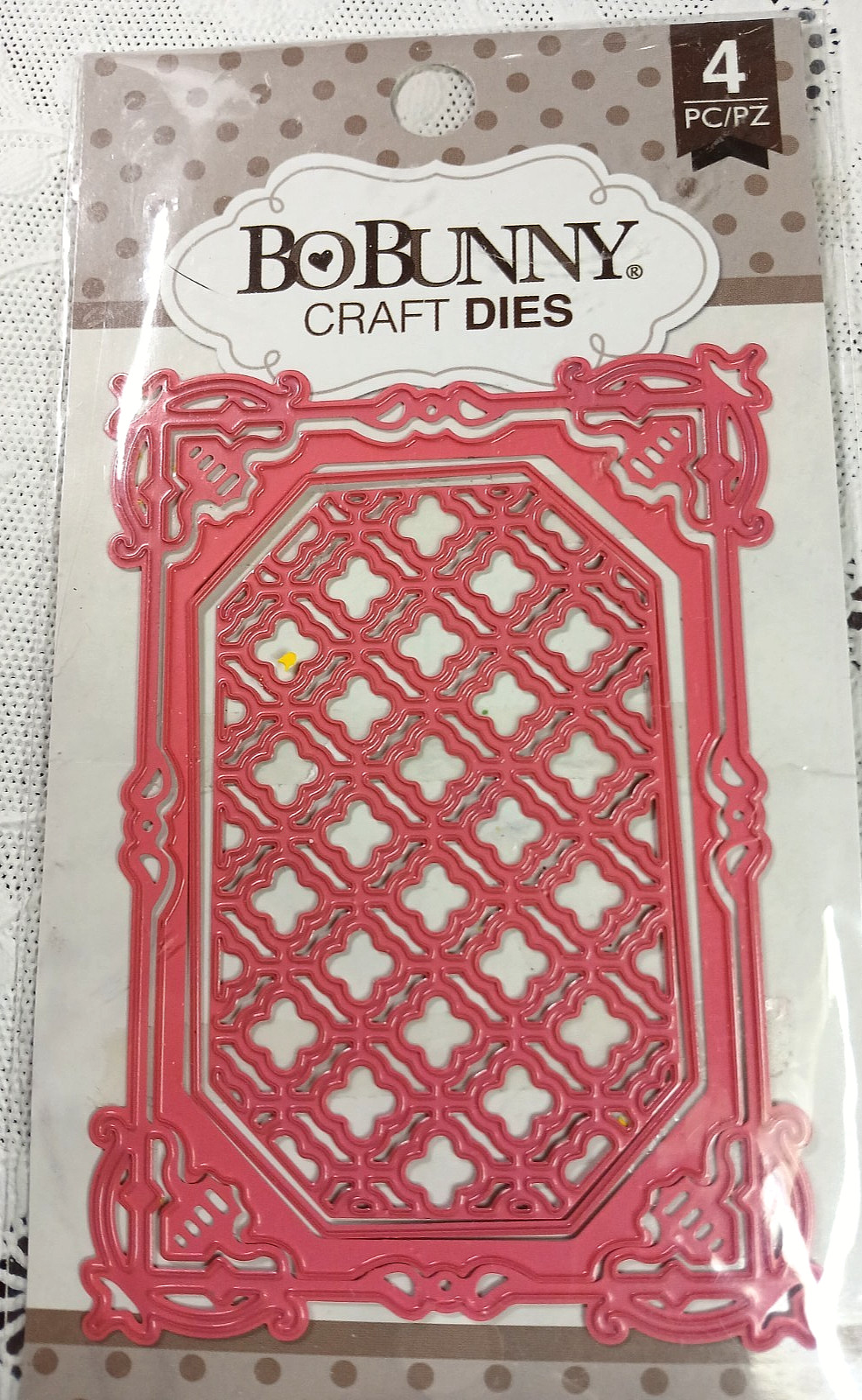 BoBunny Craft Die Lattice Frame Die Set 3"x4"-  Item#12839756, 4 Dies