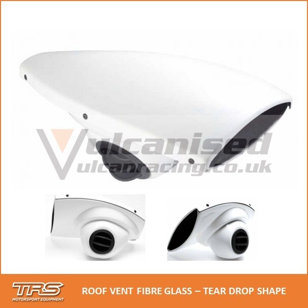 TRS Roof Vent scoop Air Tear Drop Race Rally Car Motorsport Glass Fibre