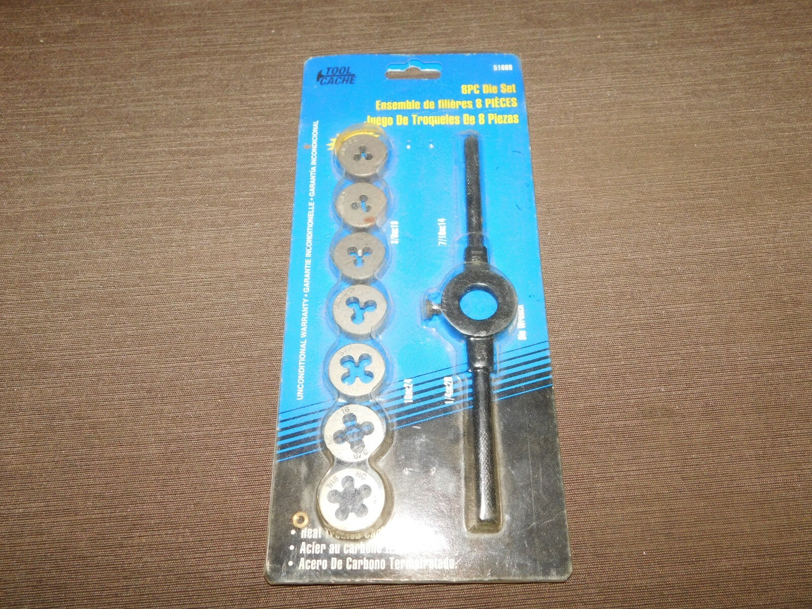 TOOL CACHE 8PC 8 PIECE DIE SET NEW IN PACKAGE