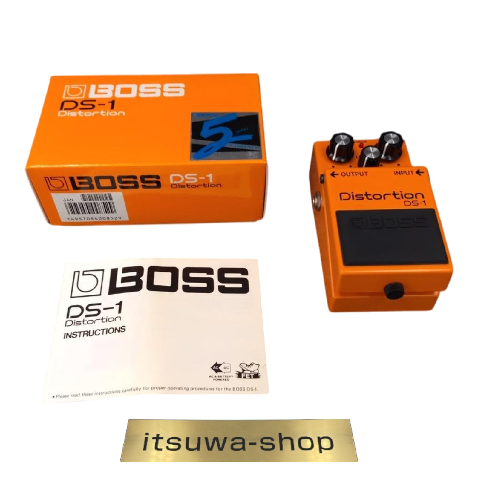 BOSS DS-1 Distortion Black Label 1983 Vintage Effect Pedal used