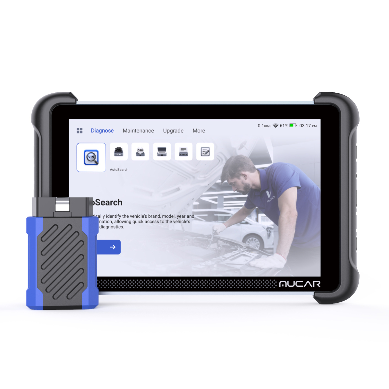 MUCAR 892BT Auto Diagnostic Scanner CANFD & DOIP Action Test OBD2 Scan Tool 64G