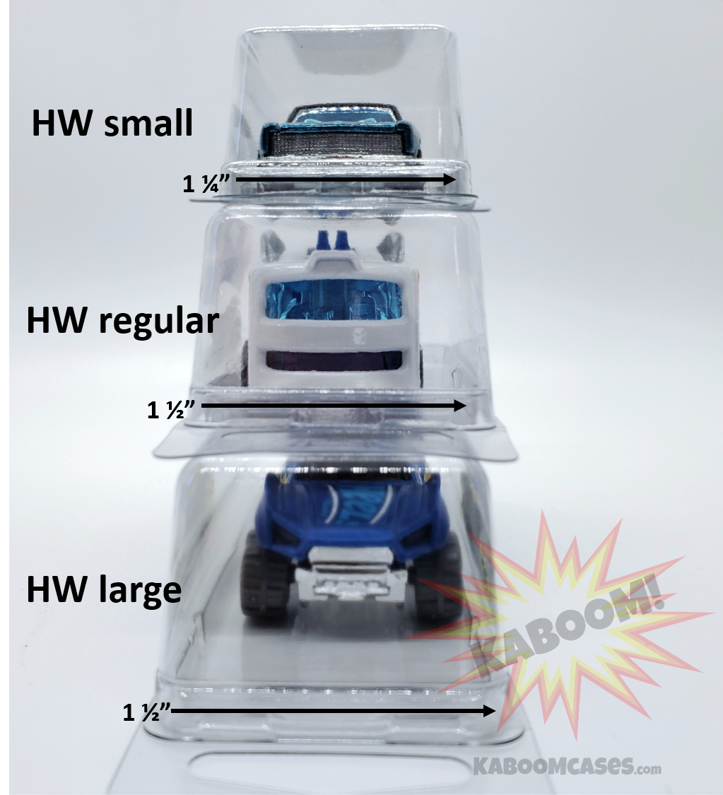 25 Hot Wheels Plastic Car blister cases clamshells storage display 1/64 diecast
