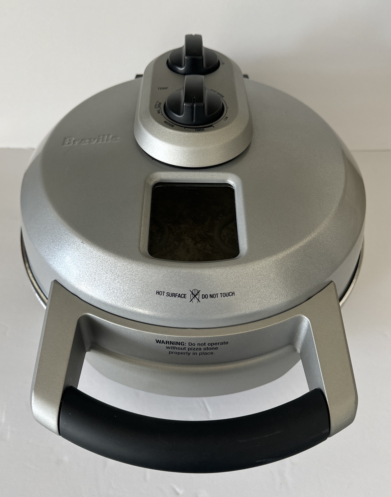 Breville Pizza Maker Smart Model BPZ600XL Silver Color 13” Diameter Tested Works