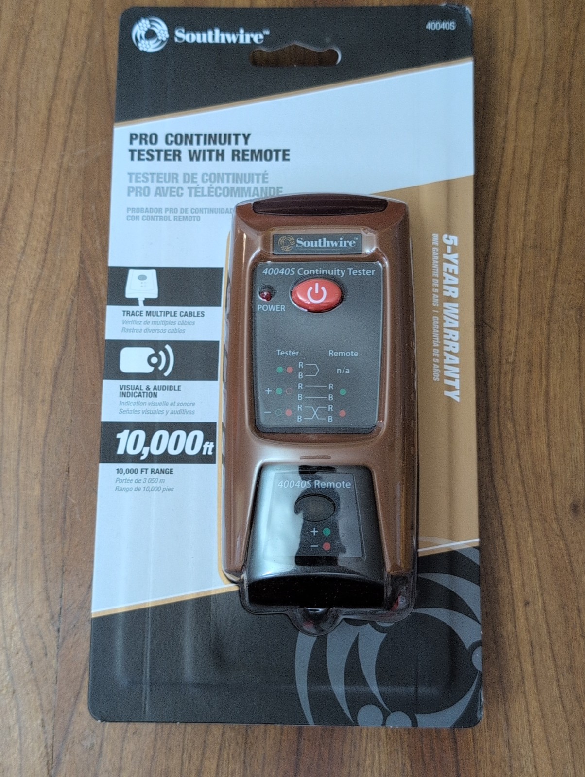 SOUTHWIRE (40040S) PRO CONTINUITY TESTER WITH REMOTE 10,000 Ft Range 5y Warranty