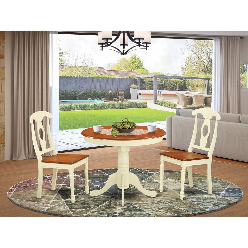 3 PcKitchen nook Dining set for 2-Dinette Table and 2 Kitchen ...