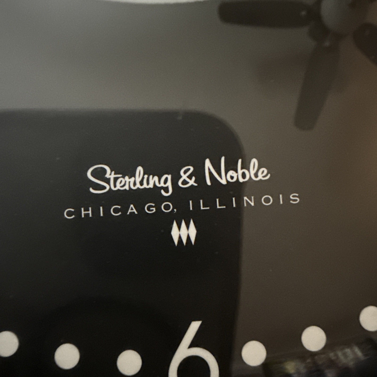Sterling & Noble 8 Ball 10" Wall Clock Billiards Man Cave Game Room Barware