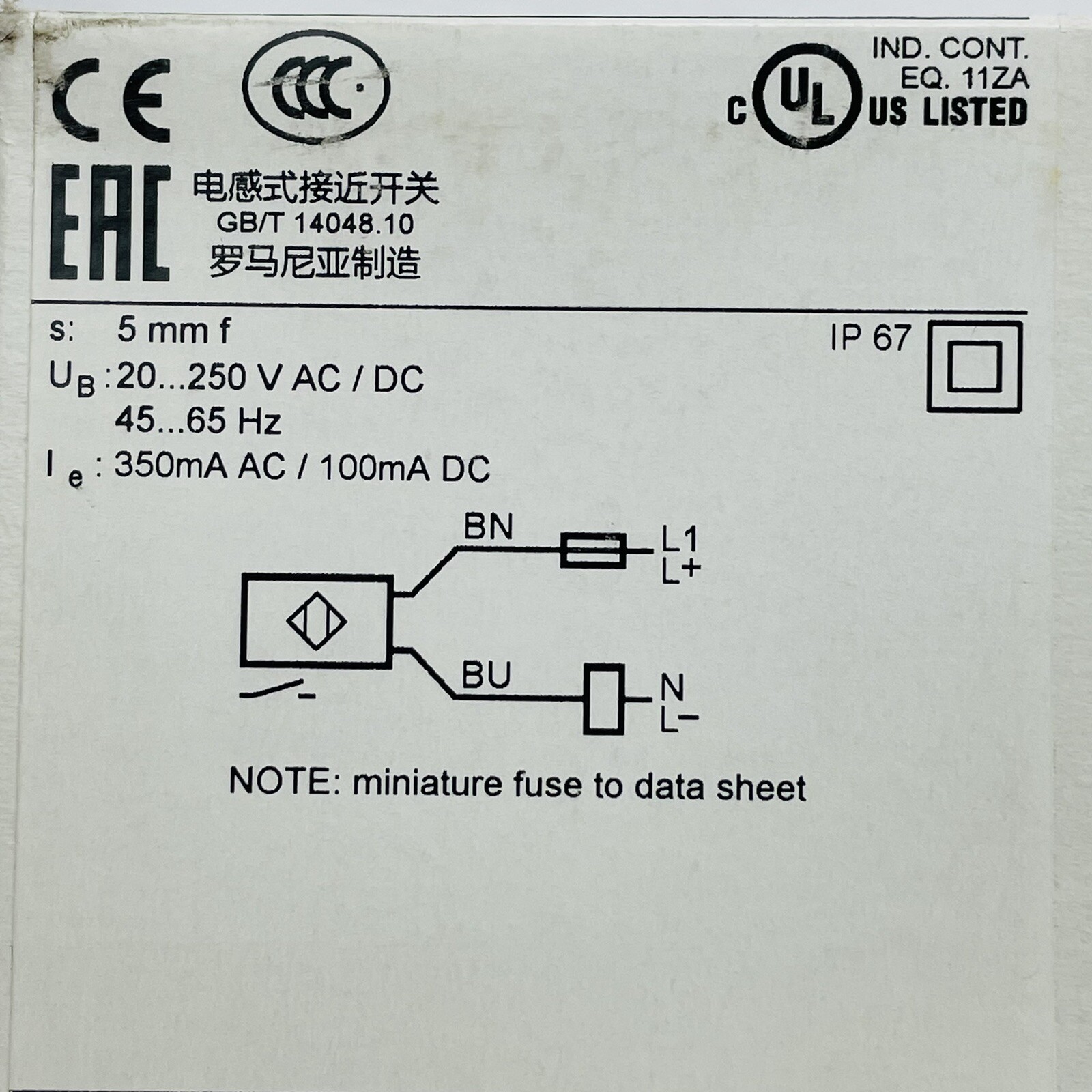 IFM Efector IG0360 Inductive Proximity Sensor ~NEW~