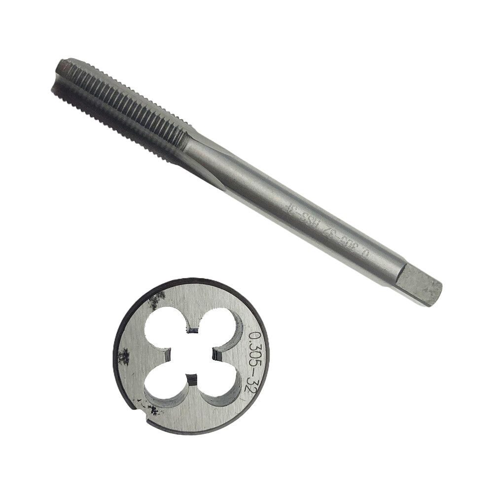 0.305-32 (.305x32) HSS Tap & Die Set Schrader Tire Valve Stem Repair New