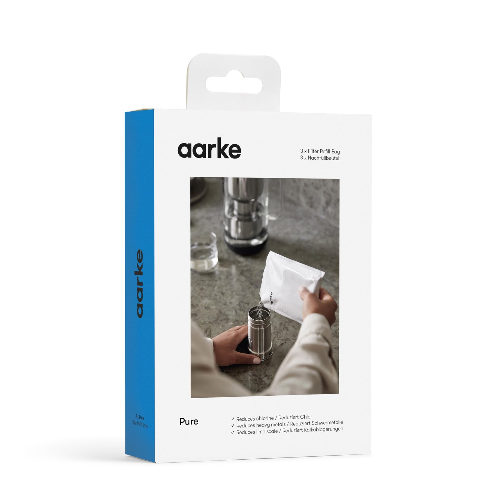 Aarke Pure Filter Refill Granules - Reduces Heavy Metals for Clean Water, Eco...