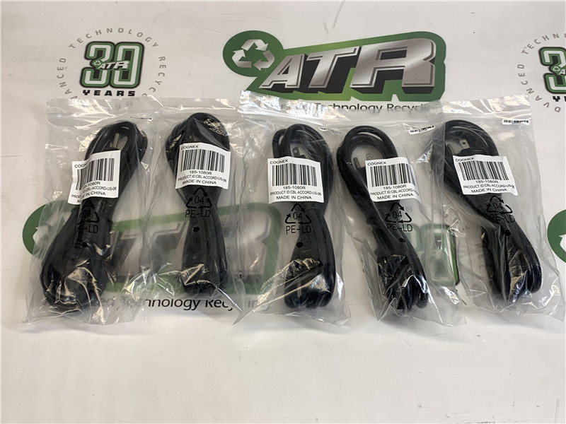 Cognex 185-1080R Power Supply Cables New in Sealed Bag Lot of 5