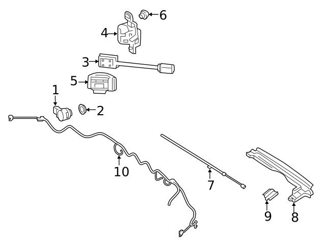 Genuine Blind Spot Detection System Warning Sensor Bracket 177-885-14-03-64