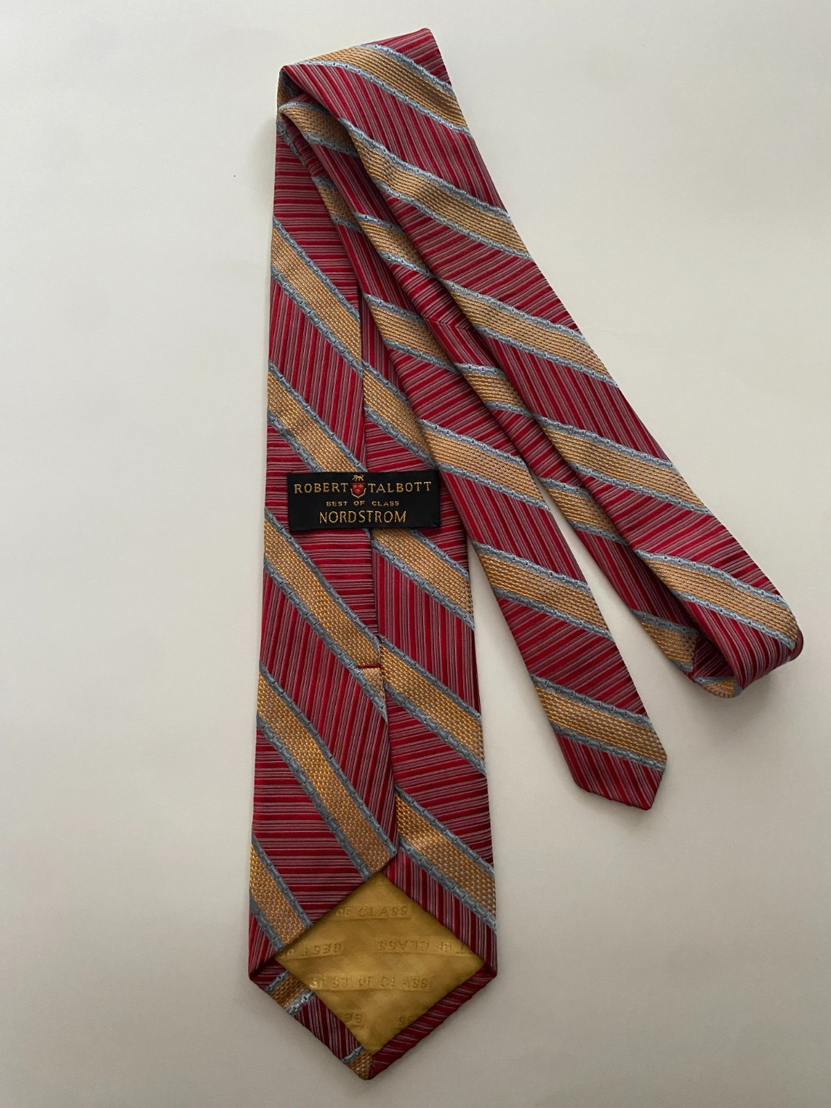 ROBERT TALBOTT BEST OF CLASS SILK TIE 56 X3.75" WIDE.USA.