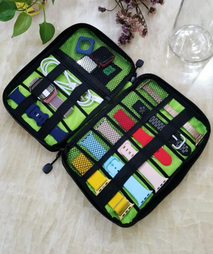 Travel Electronics Cable Organizer Storage Bag Portable Accessories USB Cards