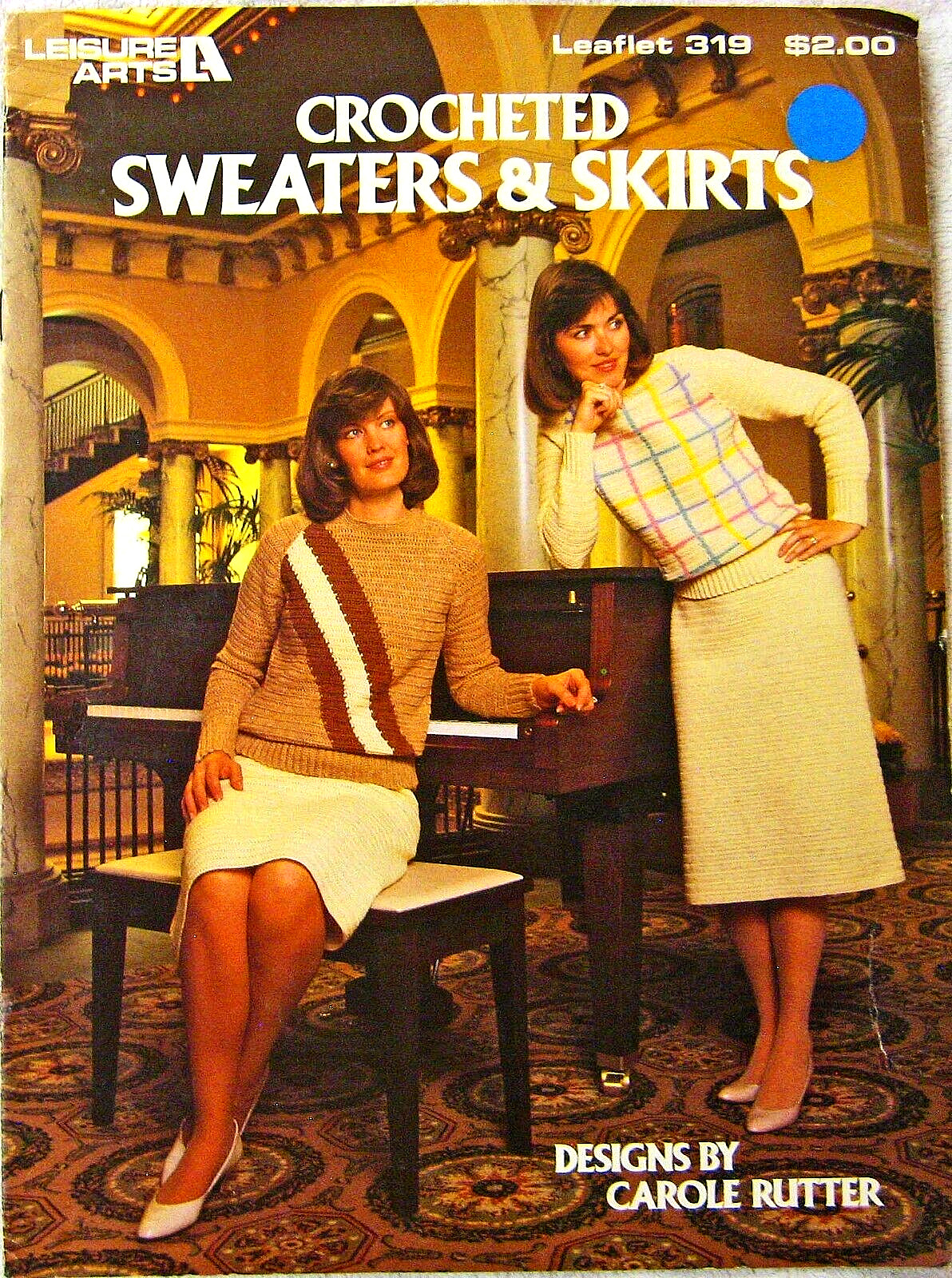 CROCHETED SWEATERS & SKIRTS Leisure Arts Pattern Booklet (1984, #319) Ships Free