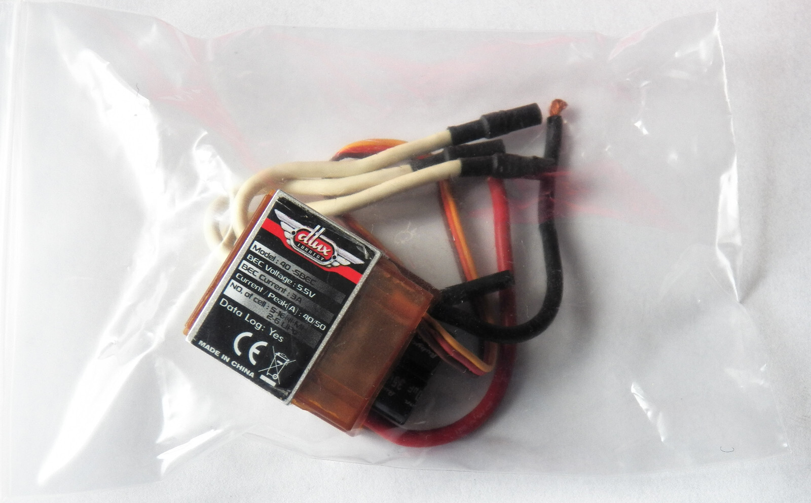 Turnigy Dlux 40-Sbec 6S Brushless  Speed Controller W/Data Logging, New Unused