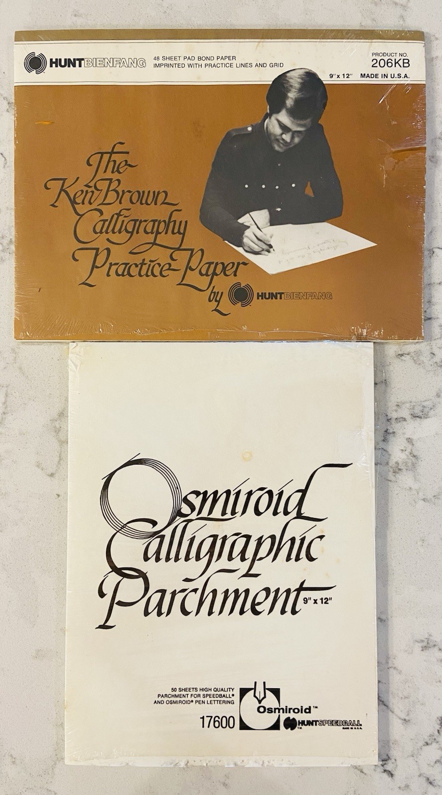 The Ken Brown Calligraphy Practice Paper & Osmiroid Calligraphic Parchment 98 pc