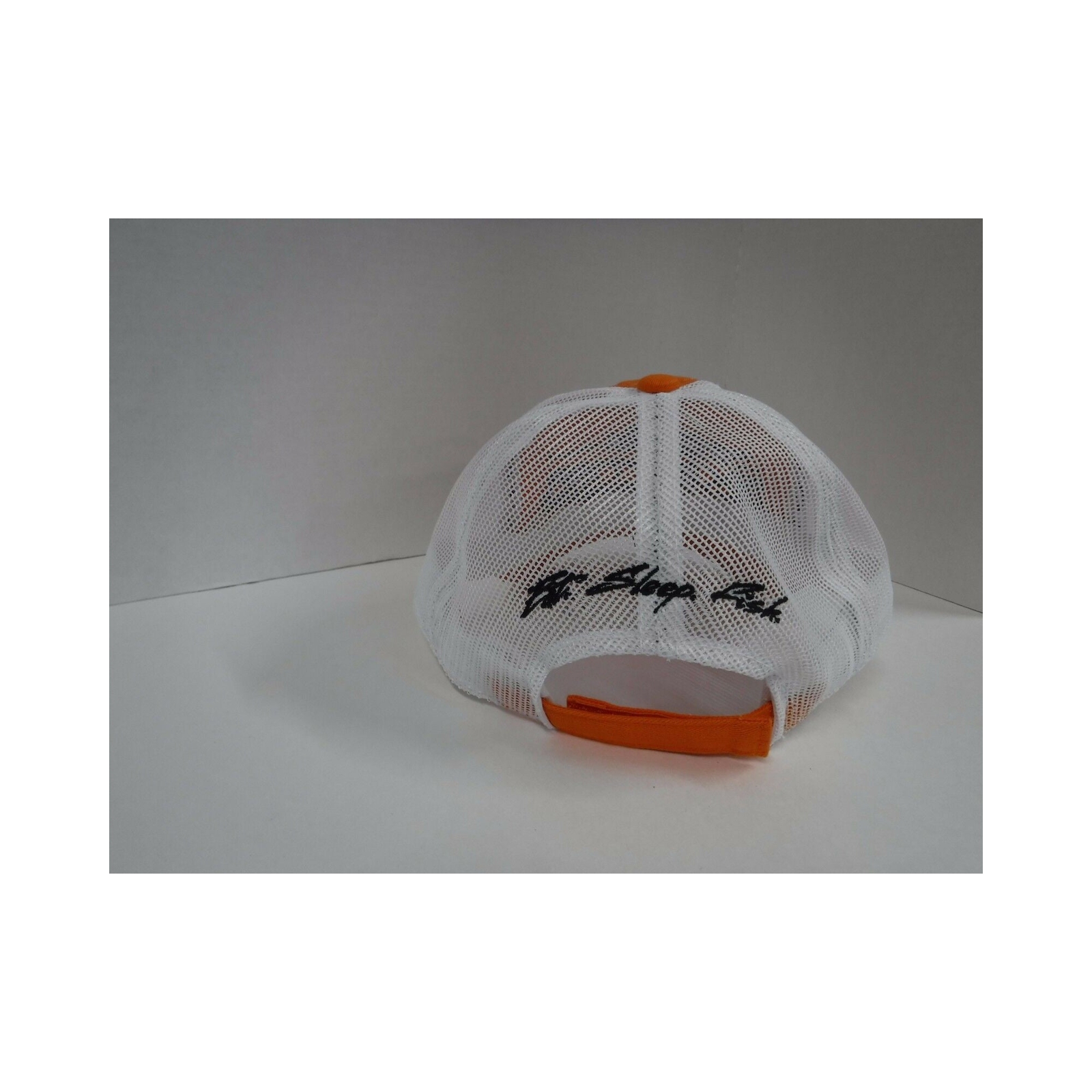 New Authentic Skeeter Richardson Hat Orange/ Baseball Style/ Back White Mesh/ Ea