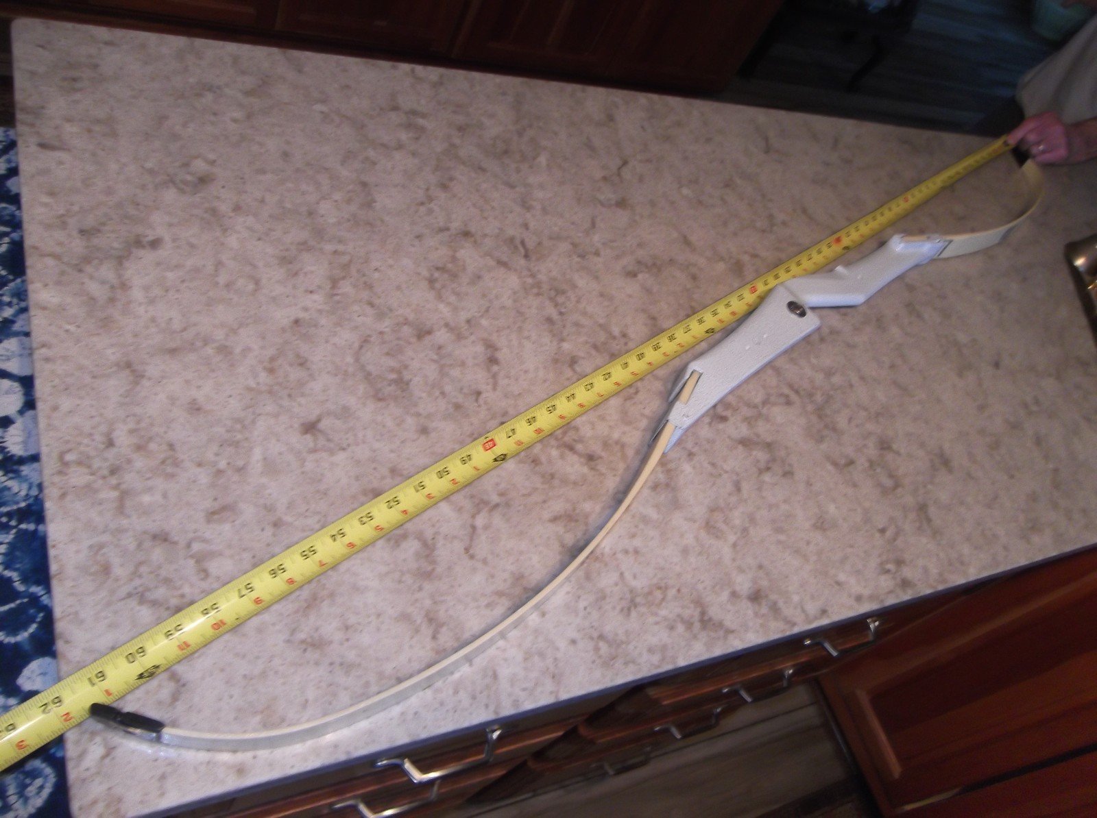 Vintage Fred Bear Recurve Take Down Bow RH Early Model Textured White