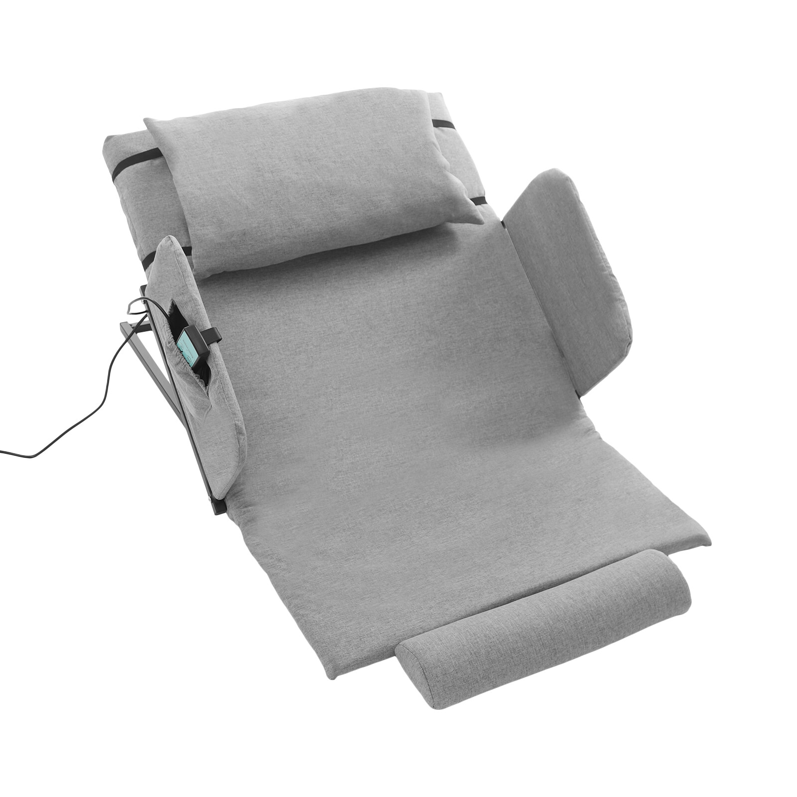 Grey Electric Lifting Adjustable Bed Back Rest Electric Lift Backrest Bed GIFT