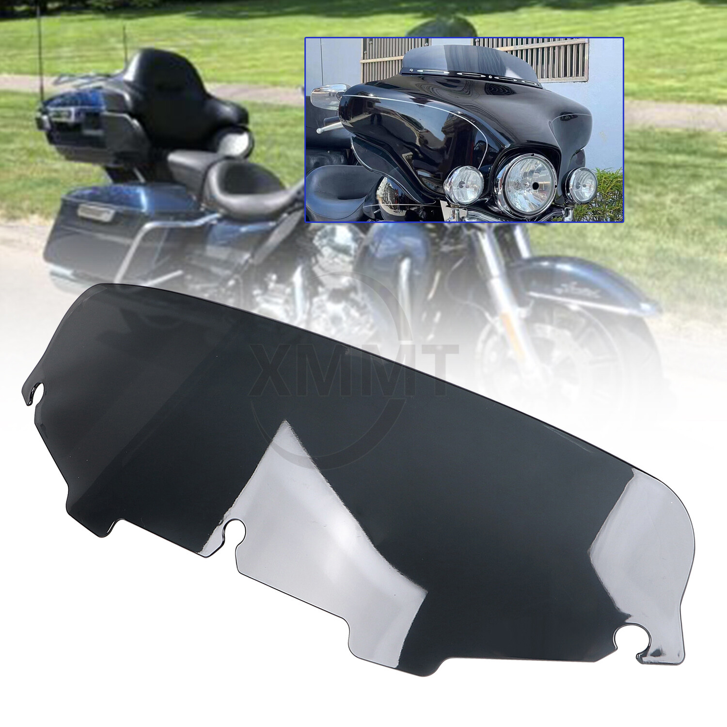 5" Smoke Fairing Windshield Windscreen Fit For Harley Electra Glide 1996-2013