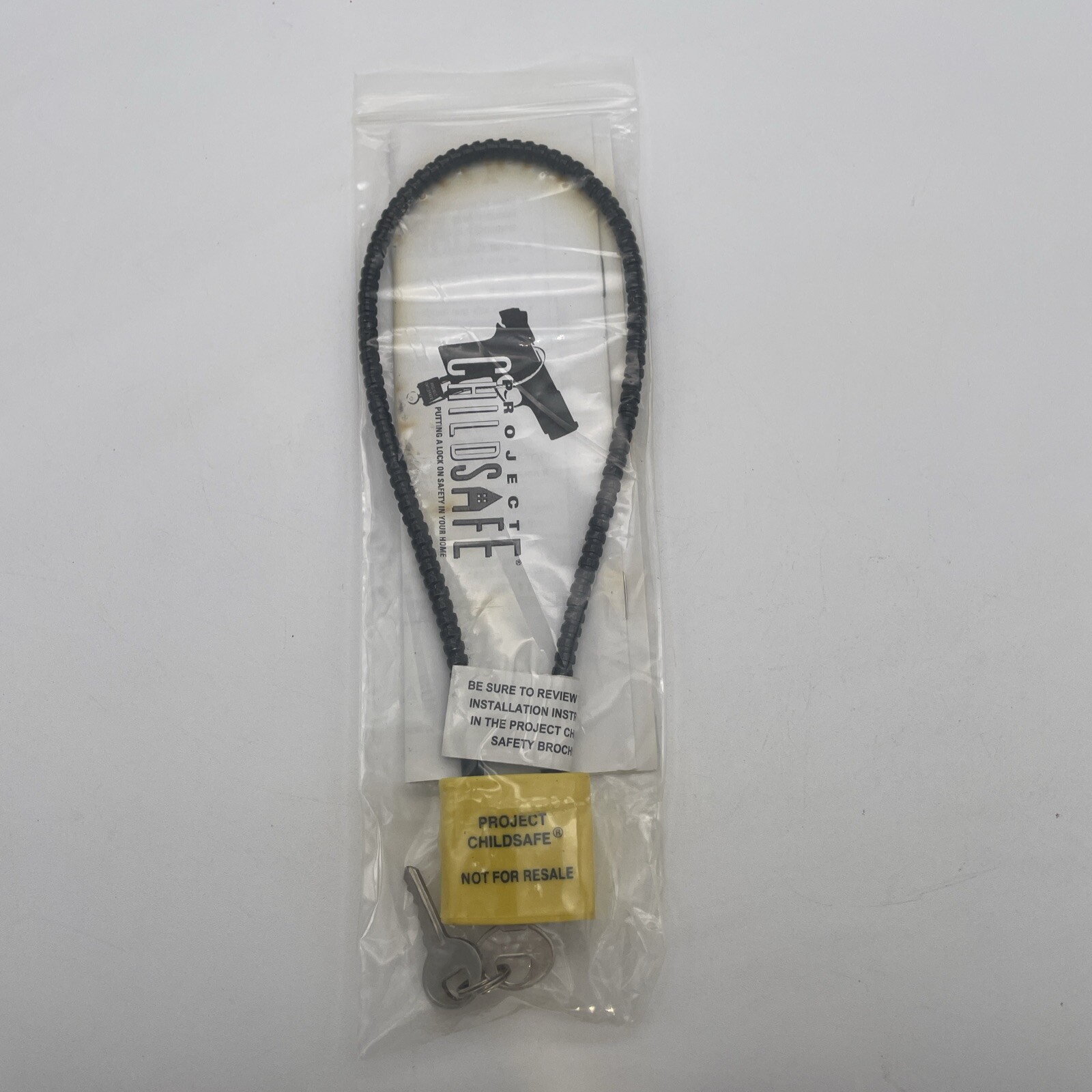 Cable Lock For Firearms Guns Pistols Rifle Revolver Project Child Safe 2 Key