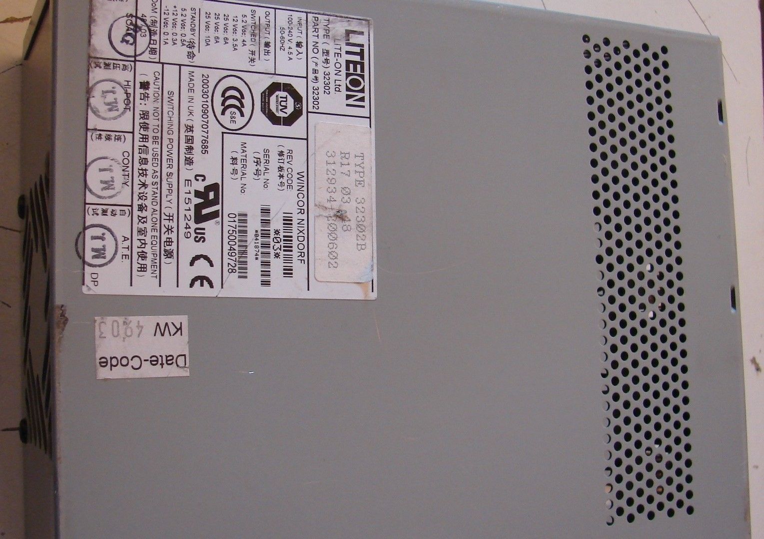 liteon 32302 Multiple output Power Spply
