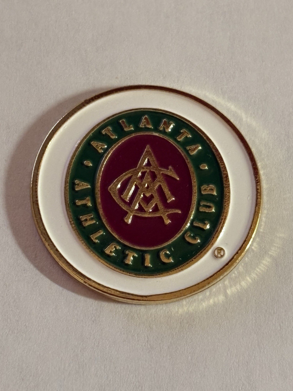 Atlanta Athletic Club Members 1" Coin Style Golf Marker - Johns Creek, Georgia