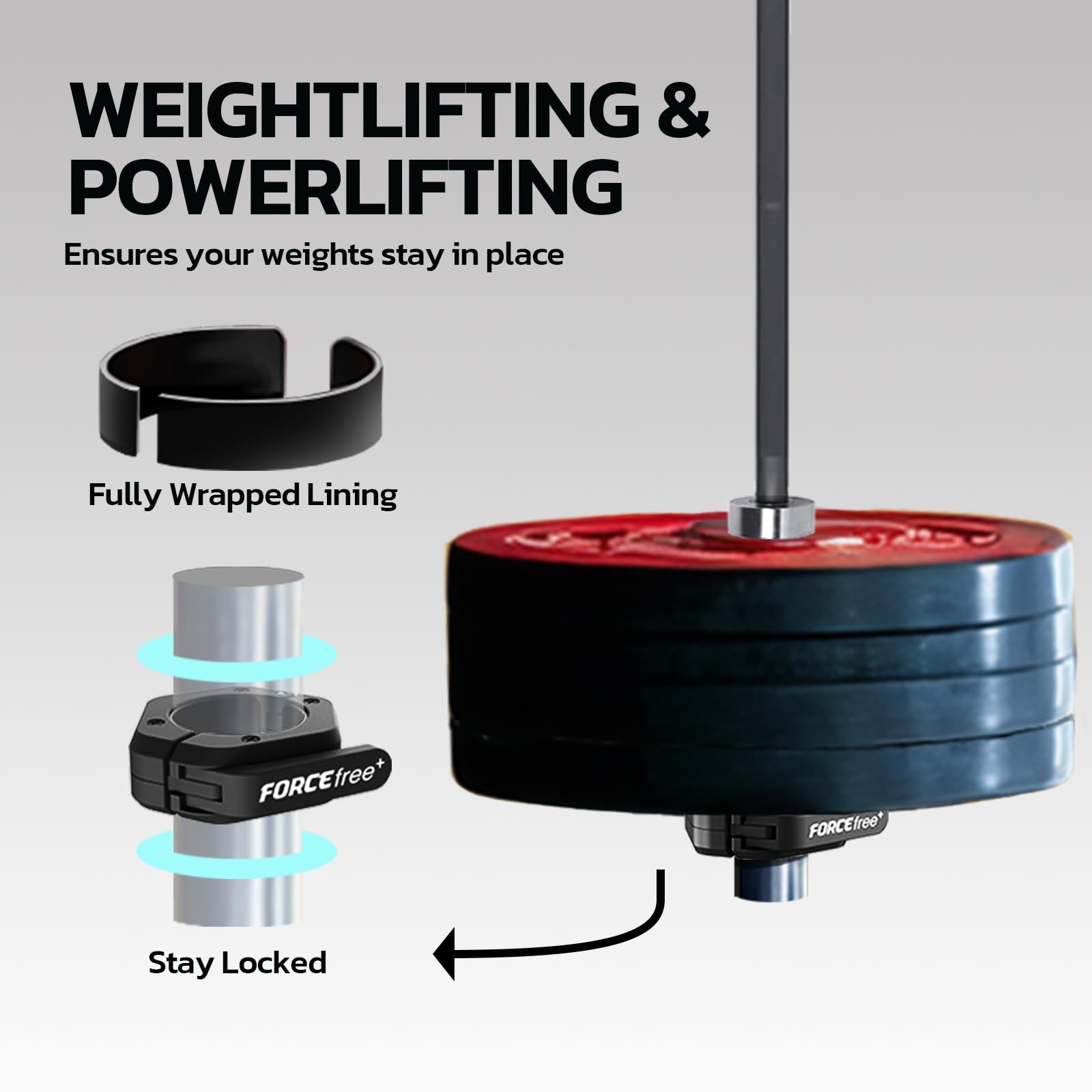 Barbell Clips 2 Inch Quick Release Locking Collars Weightlifting Powerlifting