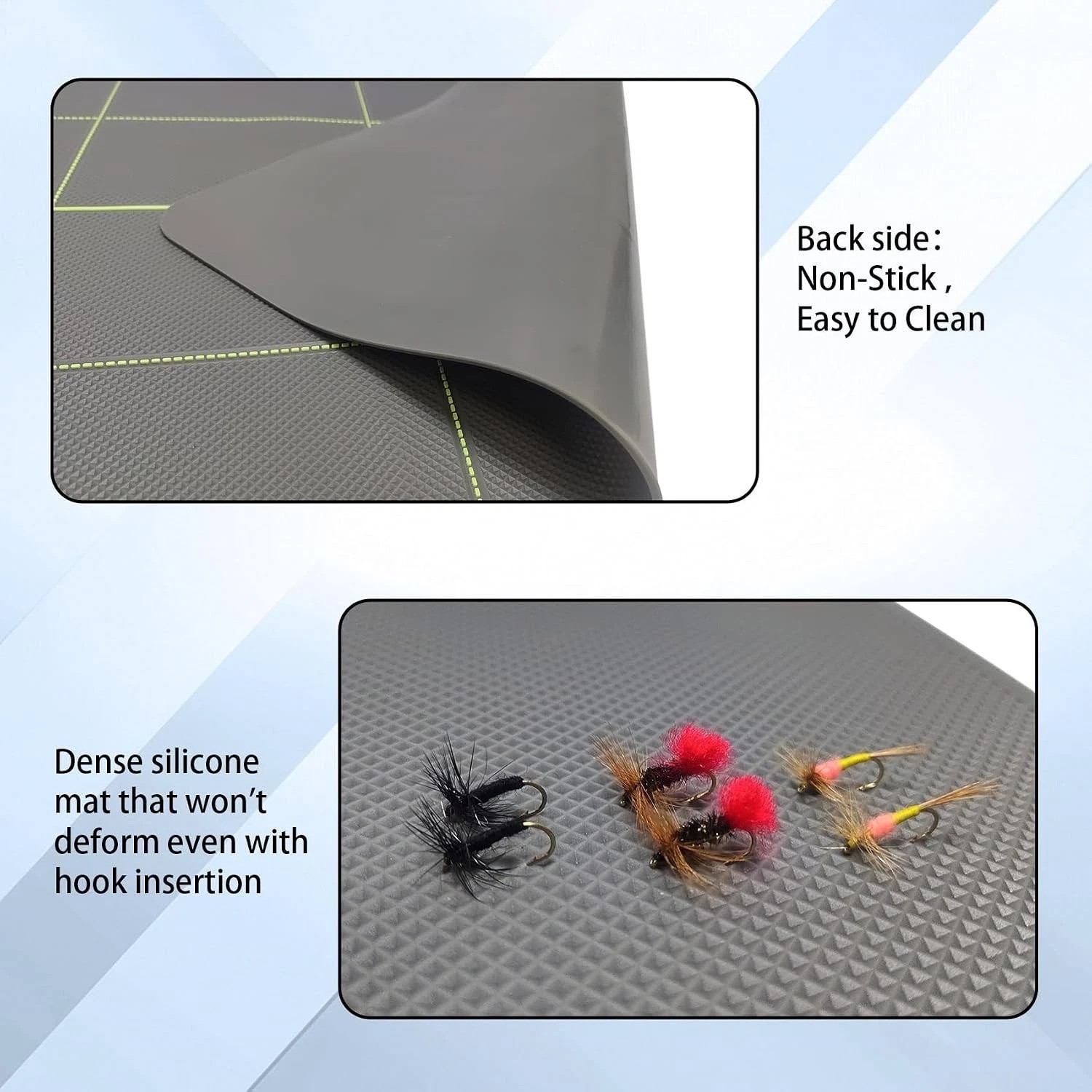 Versatile Fly Tying Silicone Mat - 24x16 Inches Large & 2 Medium Sizes Available