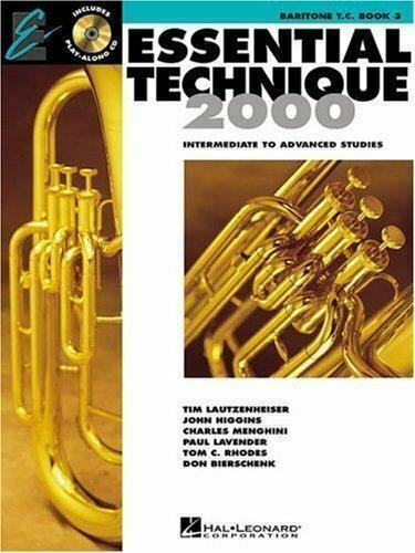 ESSENTIAL TECHNIQUE 2000 FOR BARITONE T.C. BOOK 3 BAND BOOK WITH PLAY-ALONG CD -