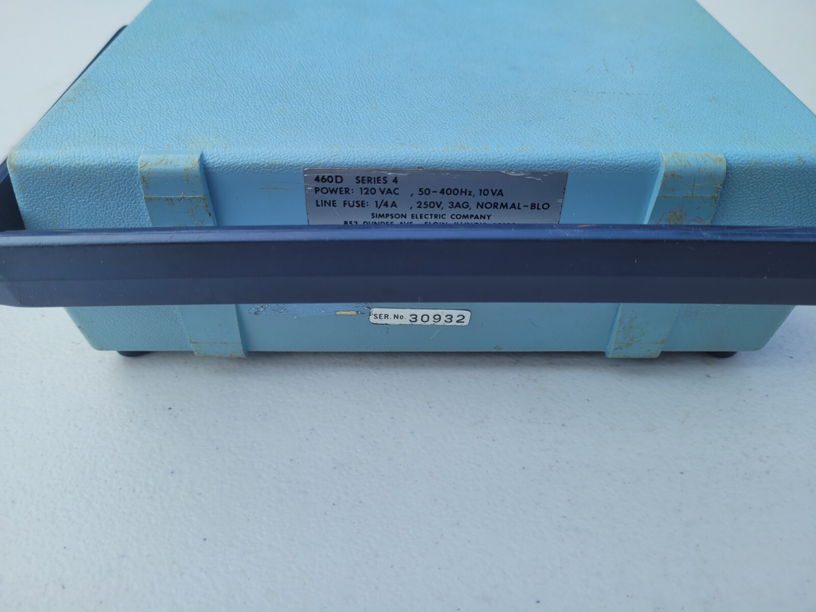Simpson Digital Multimeter 460D 460 Series 4 Case Leads Manual Extras TESTED