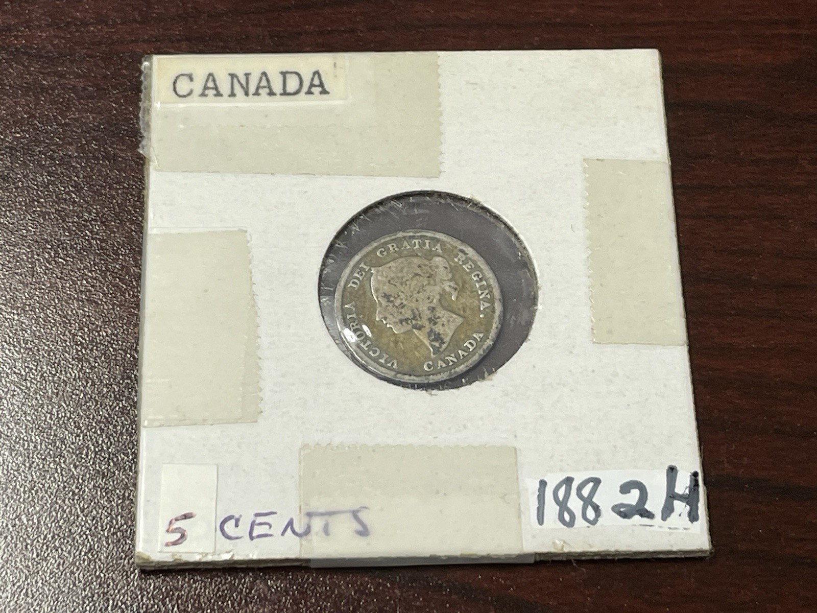 1882-H Canada 5 Cents ~ Silver Coin ~