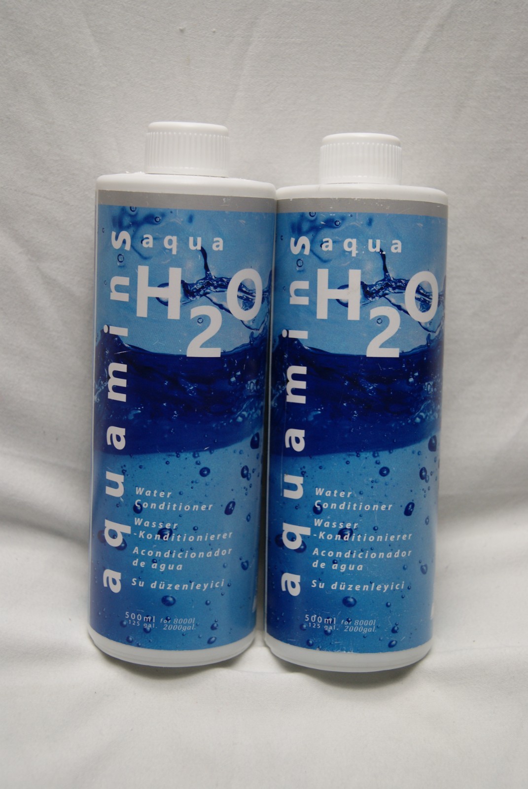 lot of 2 aquamins aquarium water conditioner 500 ml (1 liter total) sealed