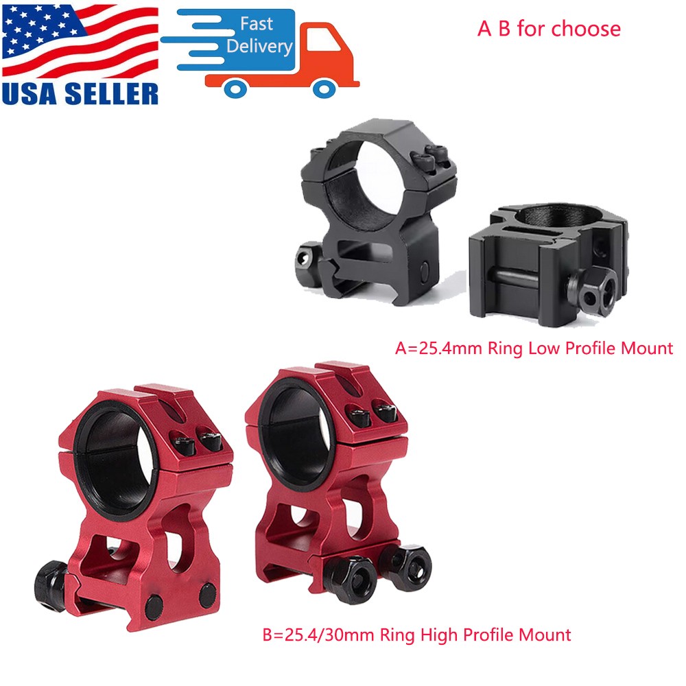 25.4mm/30mm Ring High Profile Mount/25.4mm Ring Low Profile Mount for 20mm Rail