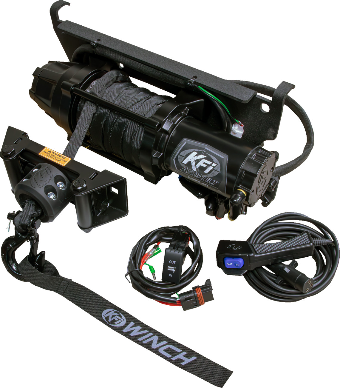 KFI Products ASPR-50 Plug-N-Play Synthetic Winch - 5000 lb - for Polaris Ranger